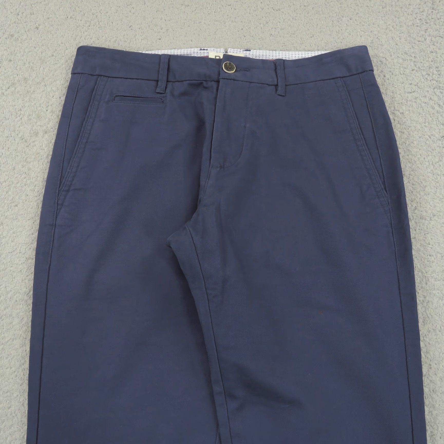 Vintage Perk Mens Pants 29x32 Blue Slim Fit Chinos Casual Pockets Cotton Spandex Stretch Size US 29 - 5 Thumbnail