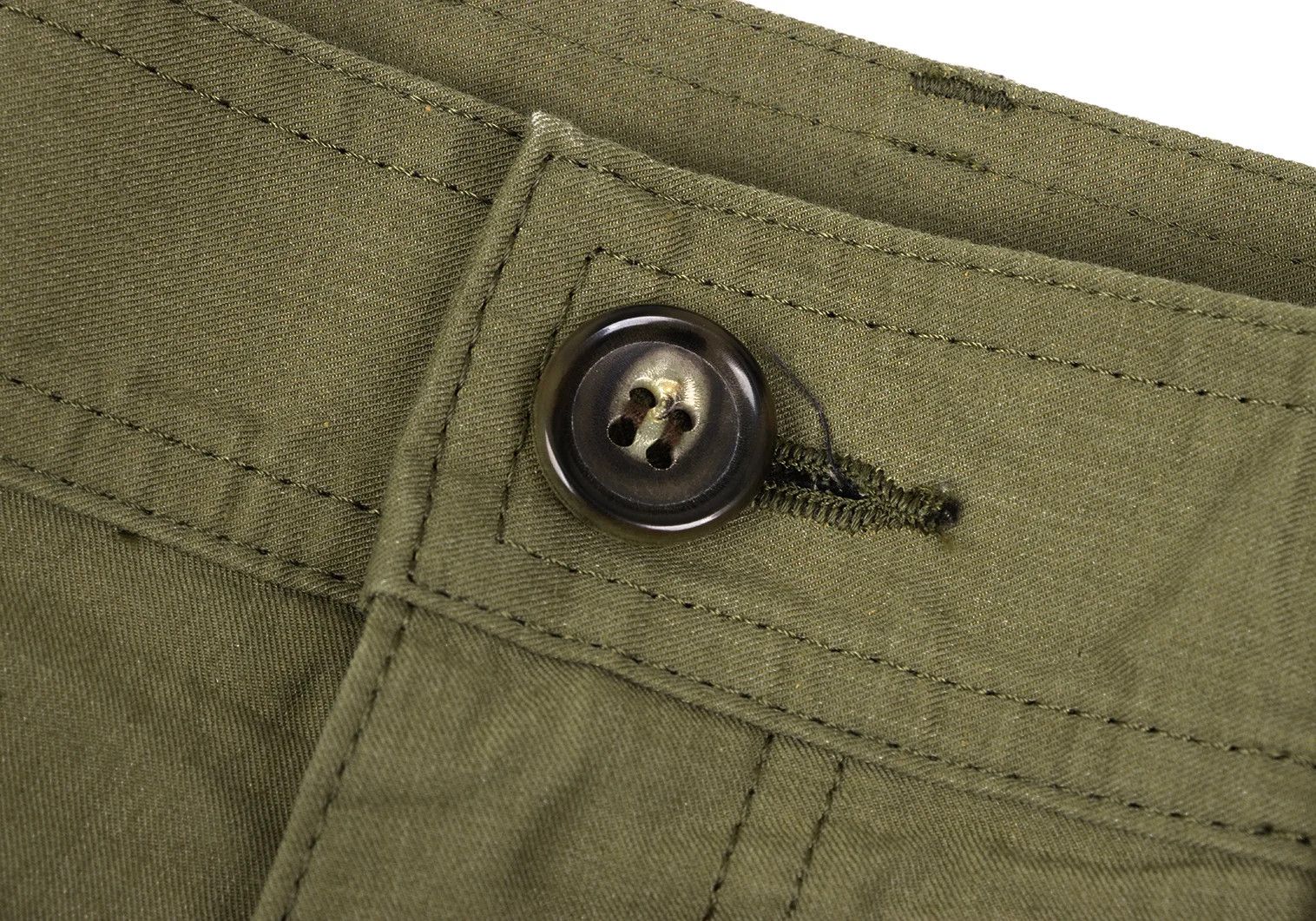 Comme des Garcons Homme Plus Cotton Nylon Belted Work Pants in Khaki M Size US 32 / EU 48 - 4 Thumbnail
