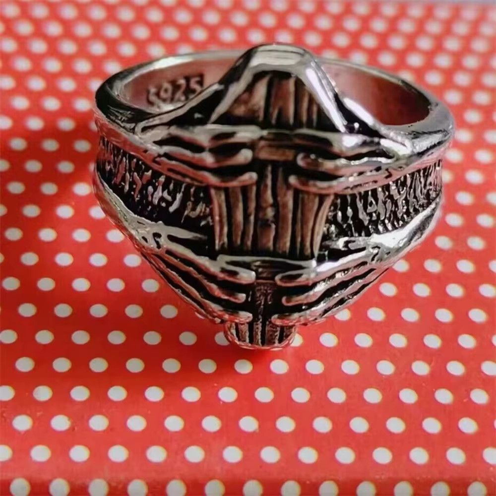 Jewelry Classic Vintage Coffin Ghost Claw Vampire Devil Ring Size ONE SIZE - 3 Thumbnail