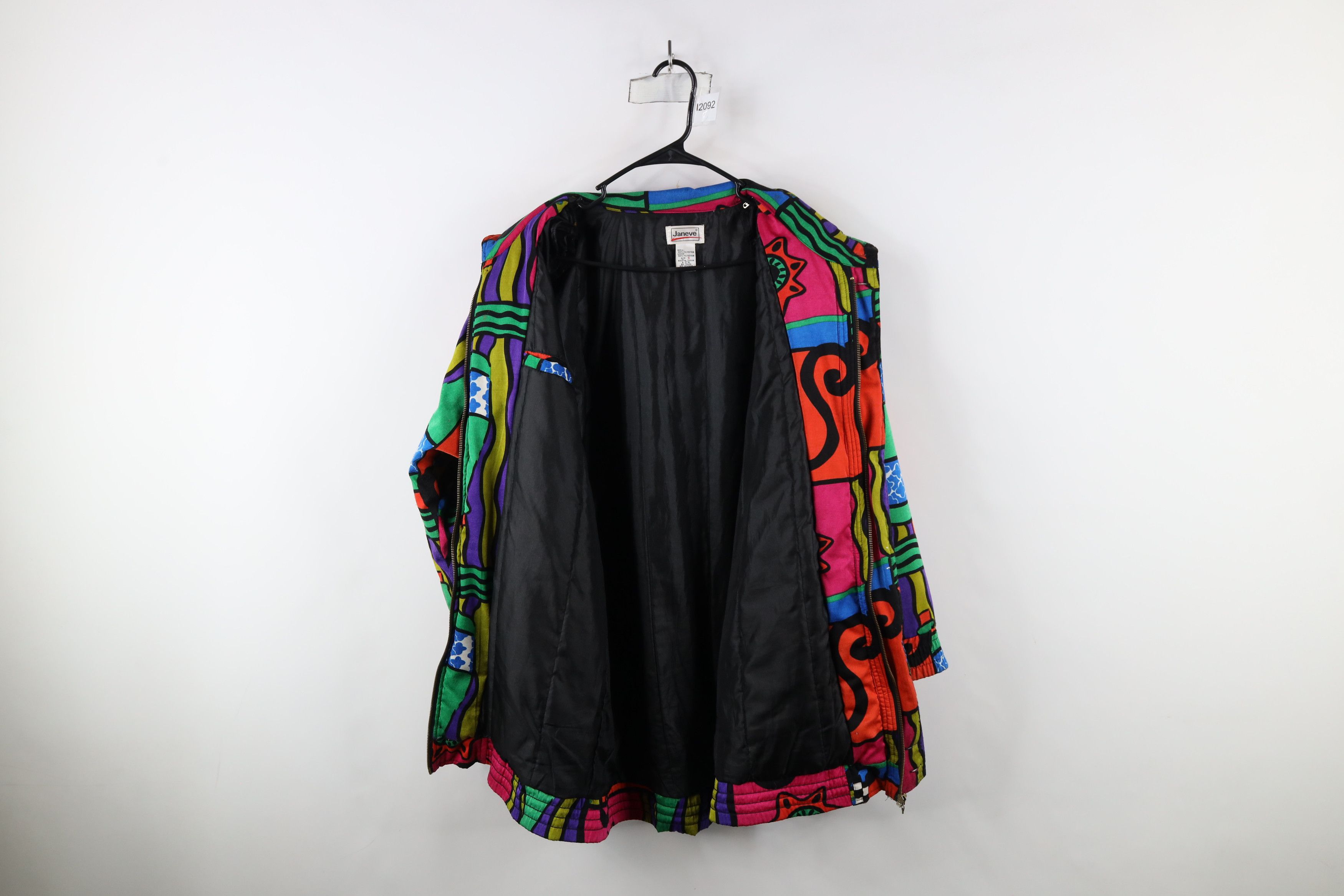 Vintage Vintage 90s Streetwear Rainbow Abstract Parka Jacket Size S / US 4 / IT 40 - 10 Thumbnail
