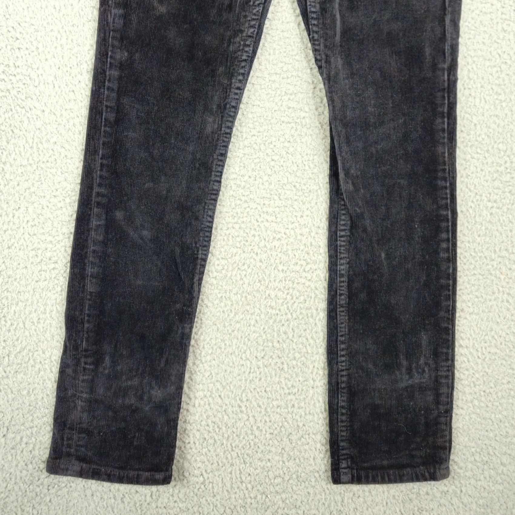 RE/DONE RE/DONE Women's black corduroy Casual Pant Size 23 Pants Regular Straight Fall Women Pants Black 23 Size 40" / US 18 - 2 Thumbnail