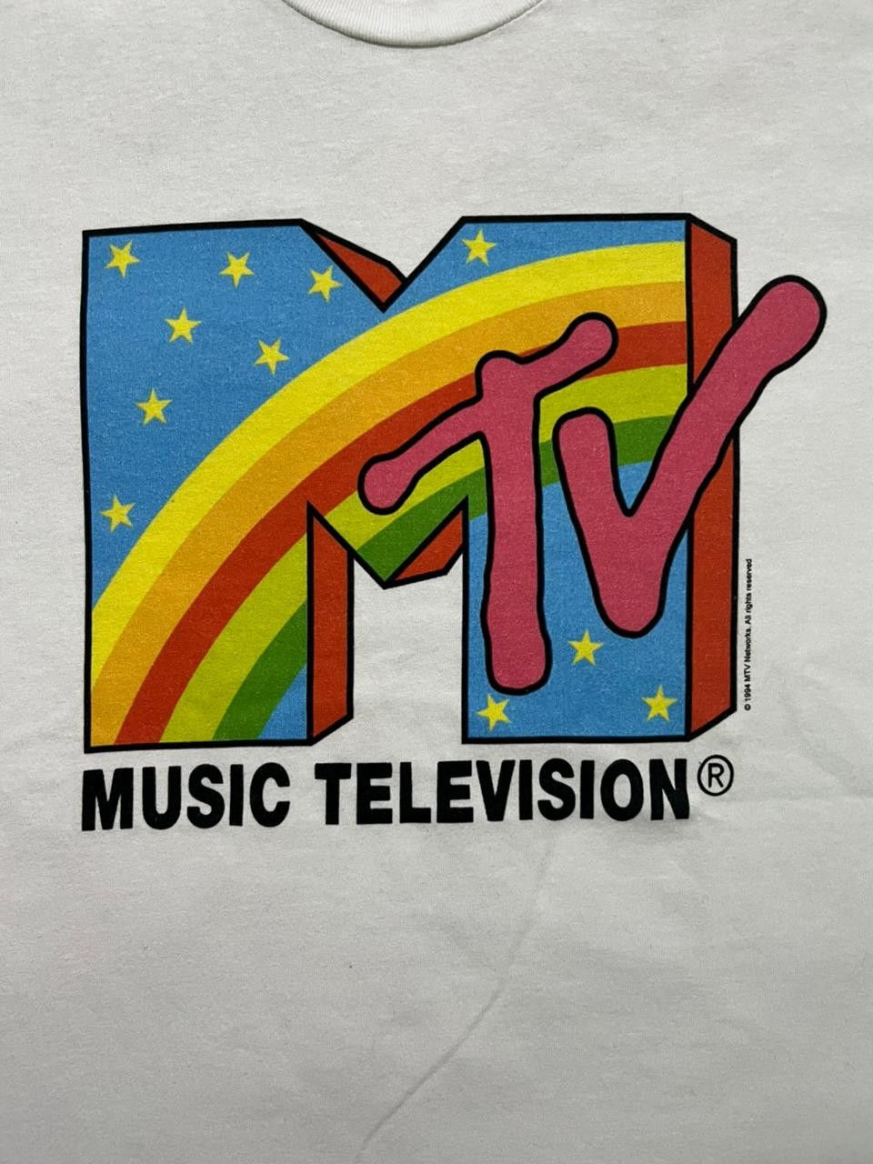 Mtv Vintage Mtv Classic Logo Rainbow 1994 Size US L / EU 52-54 / 3 - 2 Thumbnail