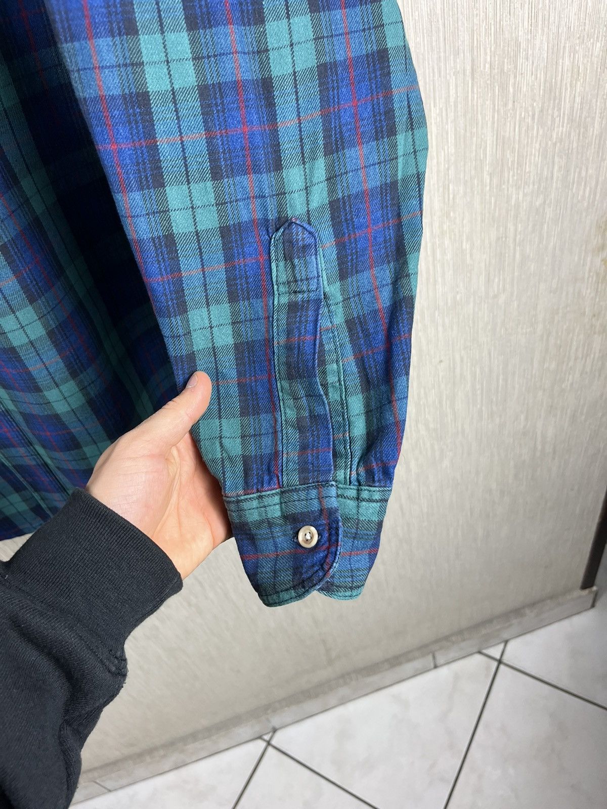 Flannel × L.L. Bean Vintage LL Bean plaid tartan flannel shirt USA with pocket Size US L / EU 52-54 / 3 - 13 Thumbnail