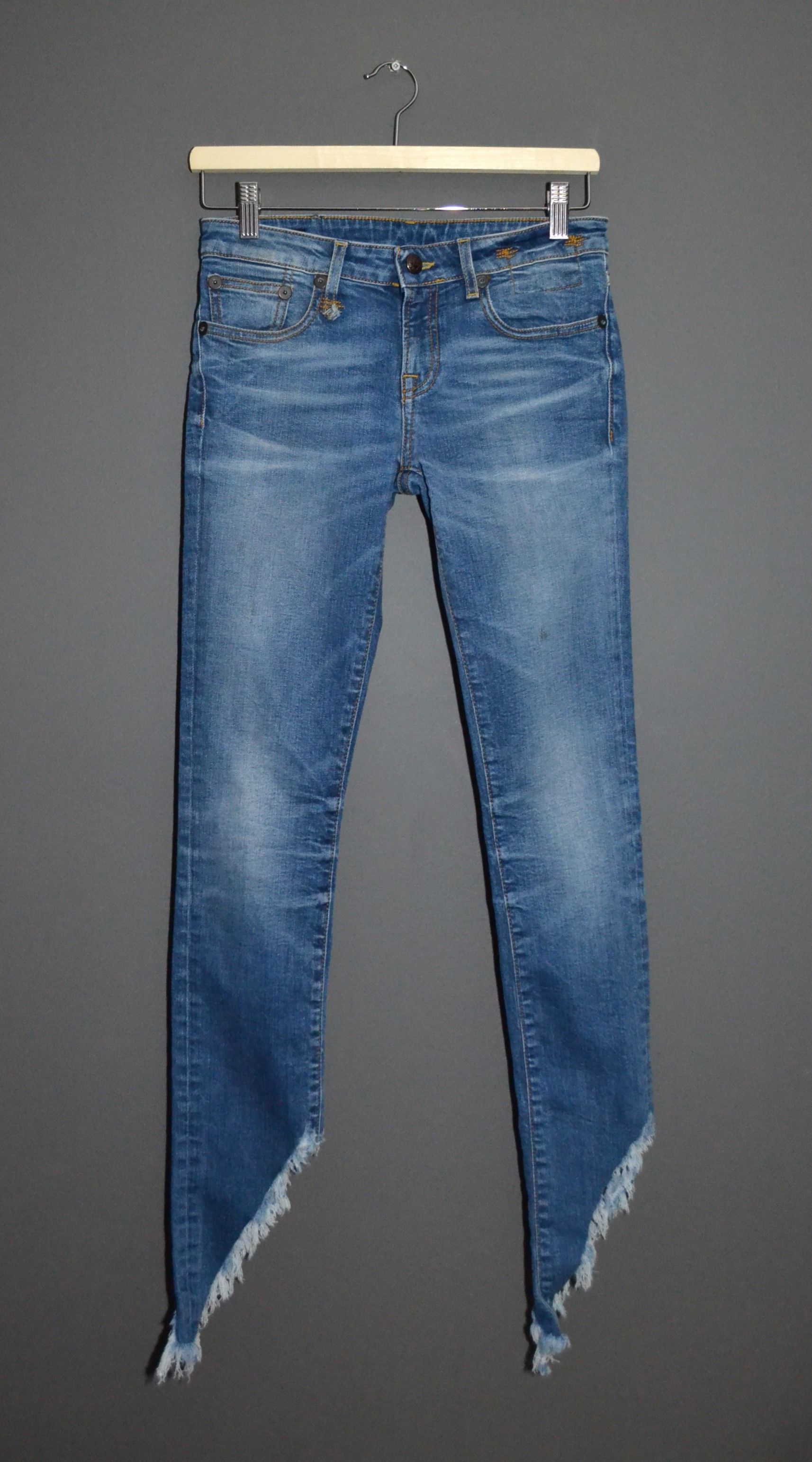 R13 R13 25 Kate Skinny With Angled Hem Size 25" / US 0 / IT 36 - 2 Thumbnail