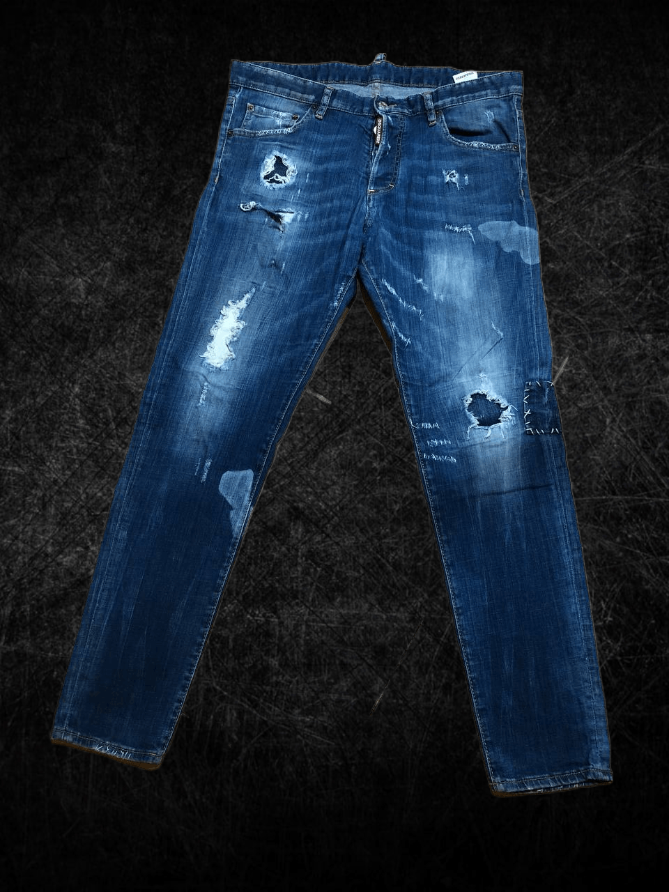 Dsquared2 Vintage y2k rare embroidered dsquared2 skater jeans Size US 36 / EU 52 - 1 Thumbnail