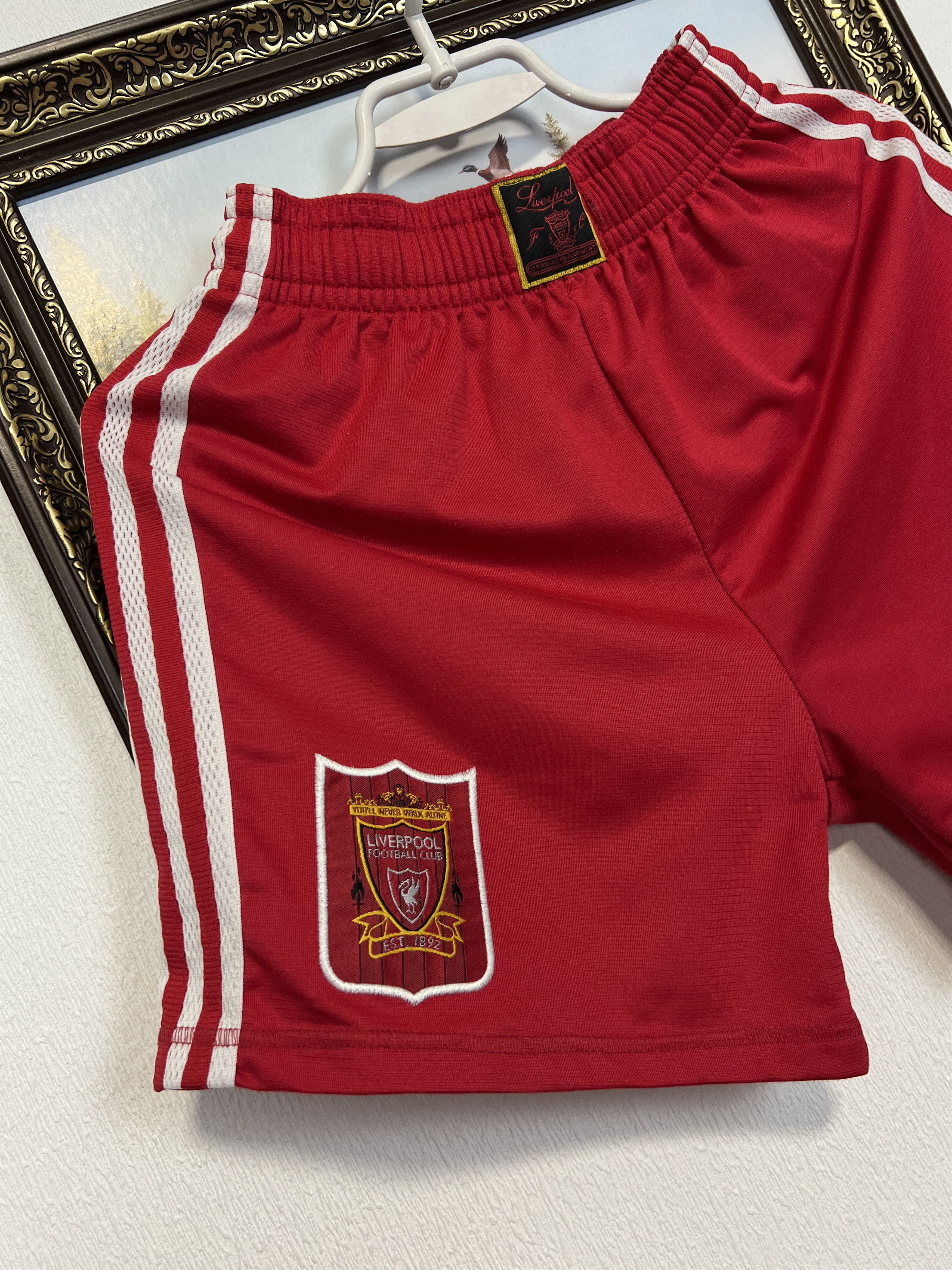 Adidas Vintage 90's Adidas Liverpool Football Shorts Soccer Rare Size US 32 / EU 48 - 3 Thumbnail