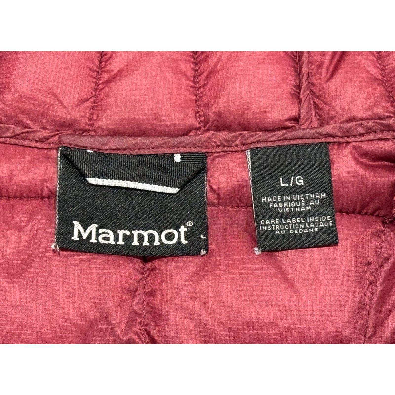 Marmot Marmot Puffer Jacket Hooded Womens Large Red Thinsulate 3M Quilted Zip Neck Pocket Lightweight Packable Casual Travel Autumn Winter Spring Size L / US 10 / IT 46 - 6 Thumbnail