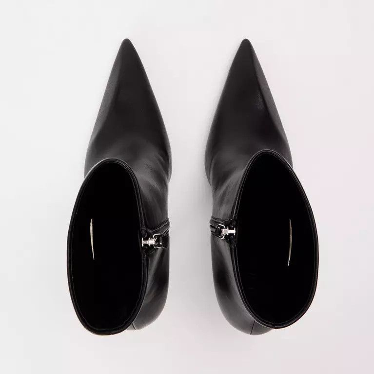 Off-White o1y1225 Leather Ankle Boots in Black Size US 9 / IT 39 - 4 Thumbnail