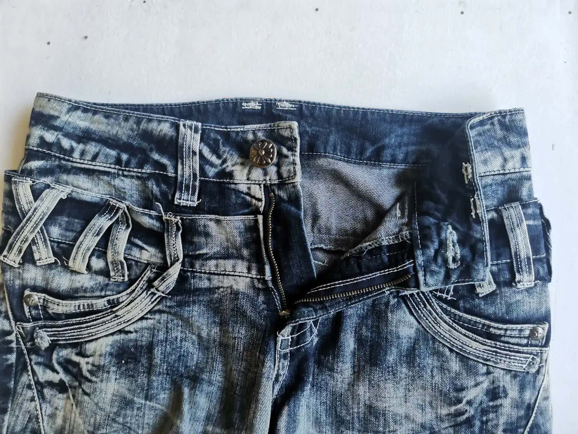 Vintage Very Rare Style Design Jeans Pants Size US 31 - 12 Thumbnail