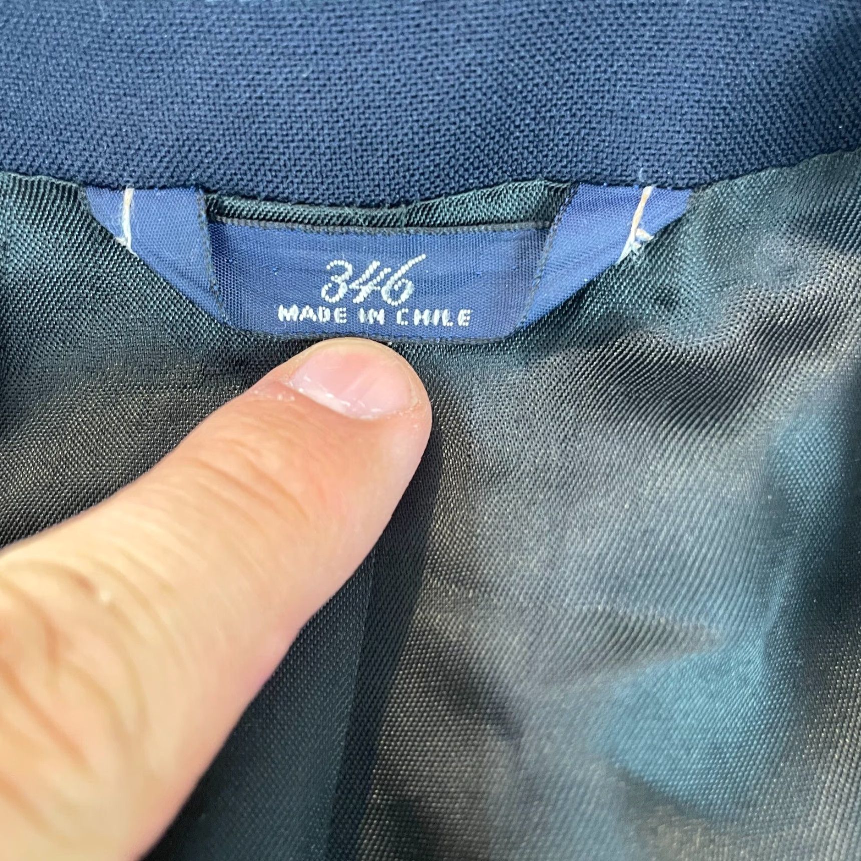 Brooks Brothers Brooks Brothers Blazer Men 44R Navy Blue 346 100% Worsted Wool Gold Buttons - Two-Button Notch Lapel Regular Fit Solid Wool Dress Jacket Size 44R - 2 Thumbnail