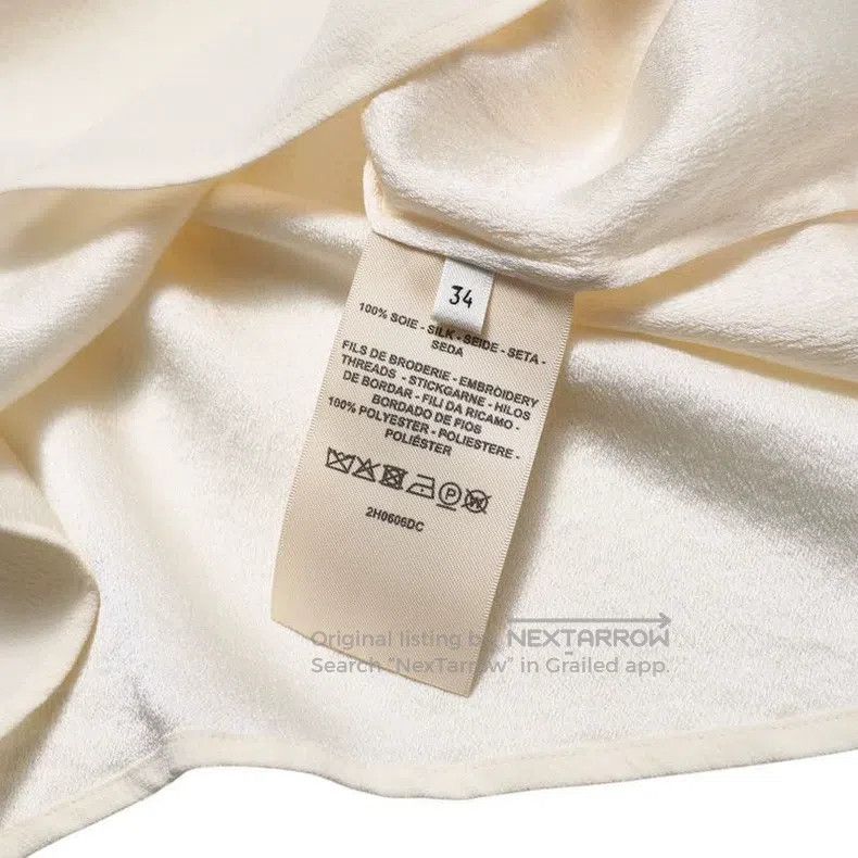 Hermes Hermes Silk Milkshake White Sleeveless Top Size XXS / US 00 / IT 34 - 8 Thumbnail