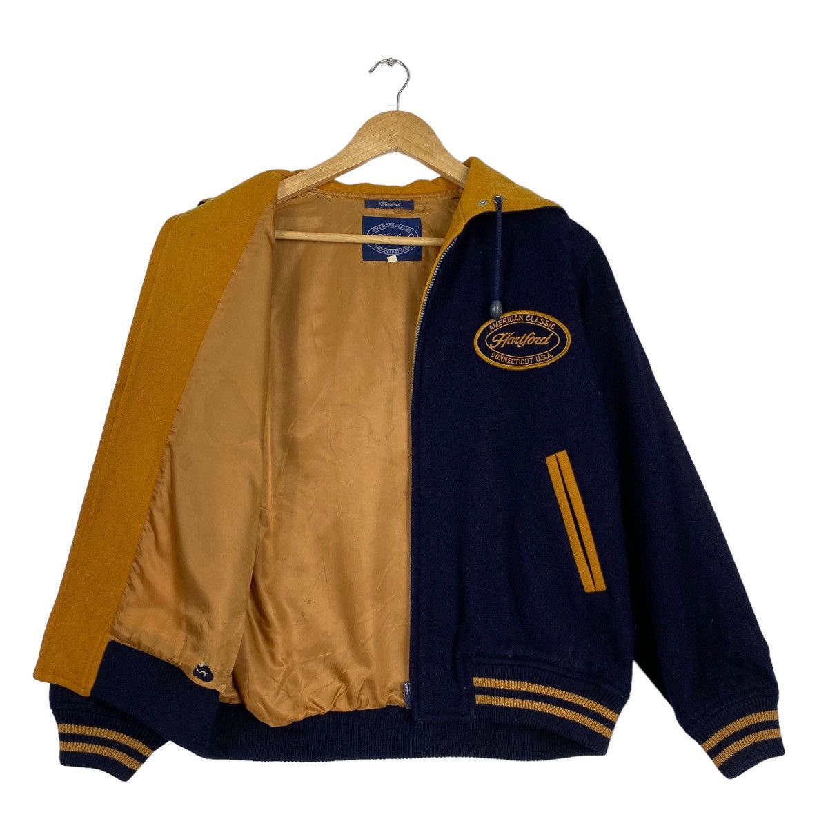 Hartford × Japanese Brand × Vintage Hardford varsity vintage wool jacket Size US M / EU 48-50 / 2 - 9 Thumbnail