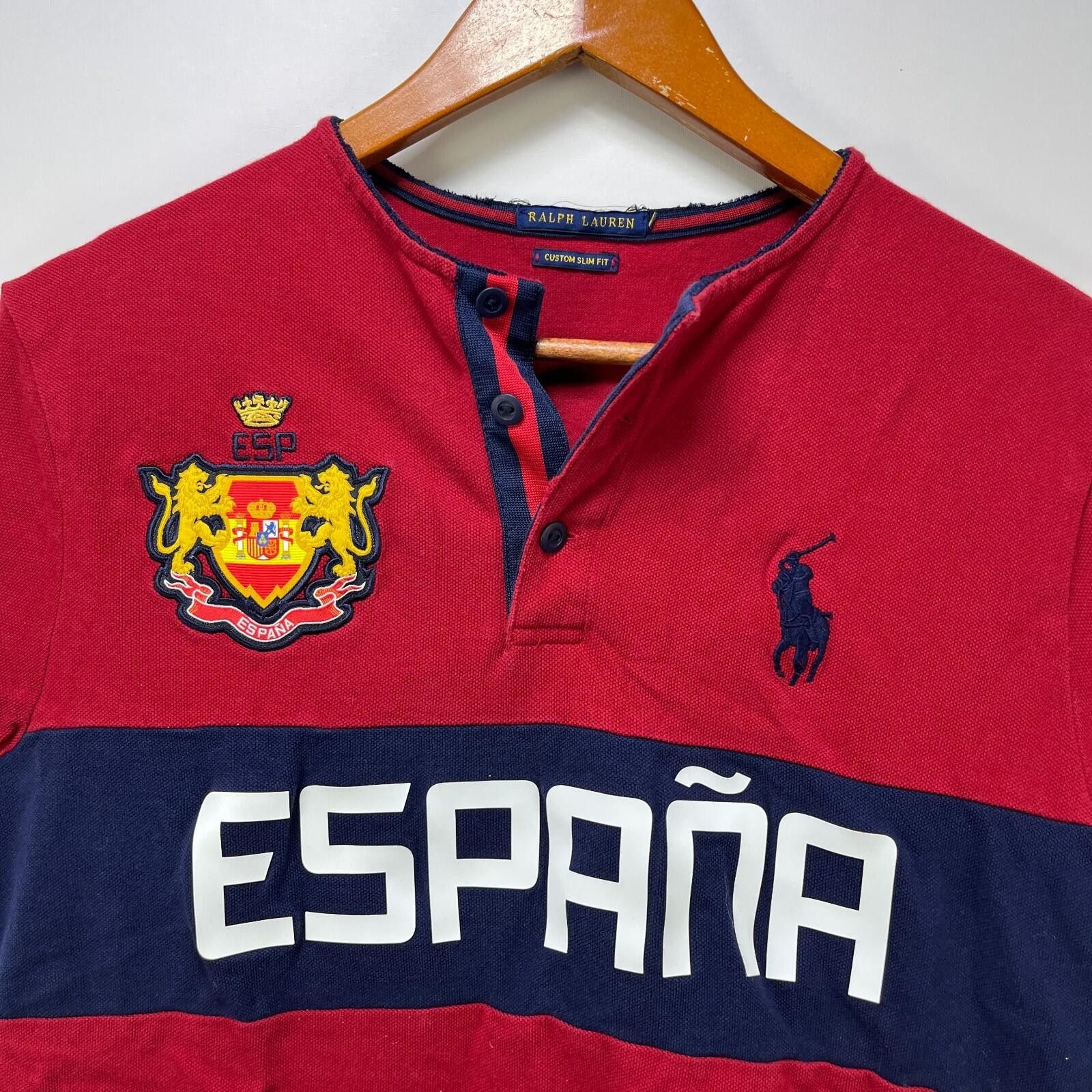 Polo Ralph Lauren Vintage Polo Ralph Lauren Spain Espana Pony Shirt Large Size US L / EU 52-54 / 3 - 2 Thumbnail