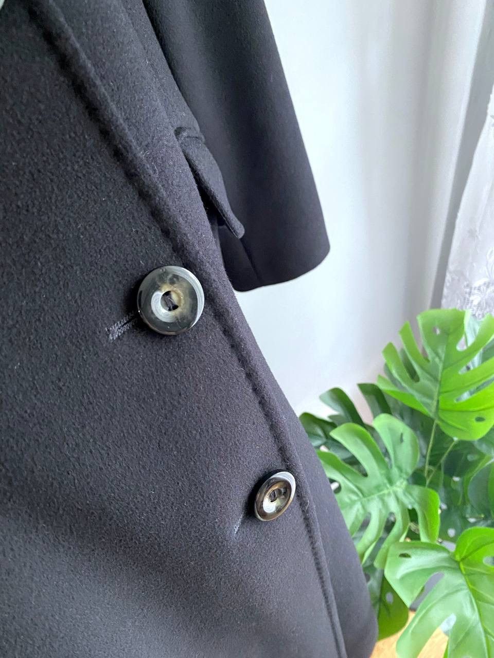 Designer × Max Mara Max Mara Studio Women's Wool Black Coat Size M / US10 / UK12 Size M / US 6-8 / IT 42-44 - 10 Thumbnail