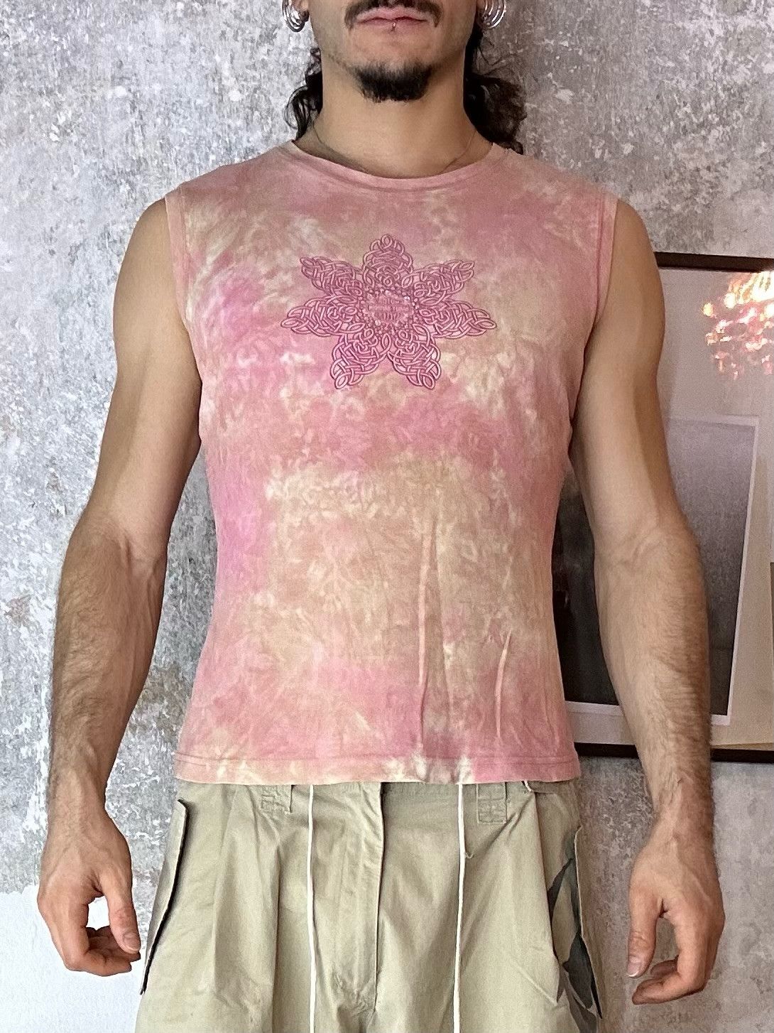 Harley Davidson Vintage Harley Davidson Pink Dyed Sleeveless Top Size US M / EU 48-50 / 2 - 1 Thumbnail