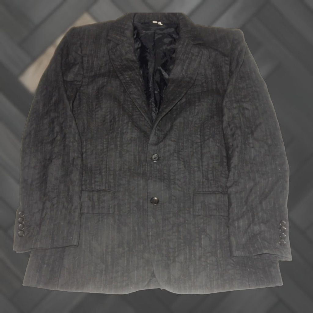 Juicy Couture VINTAGE Juicy Couture Blazer Jacket Men's 40 Black Cotton 2-Button Single Vent 30" Length Size 40R - 1 Thumbnail