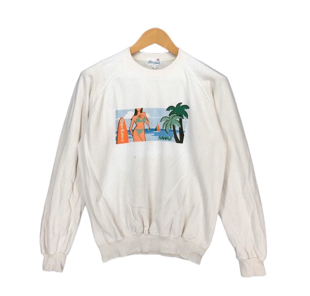 Vintage 90s Vintage ODOR EATER HAWAII Sweatshirt #1420-51 Size US M / EU 48-50 / 2 - 1 Thumbnail