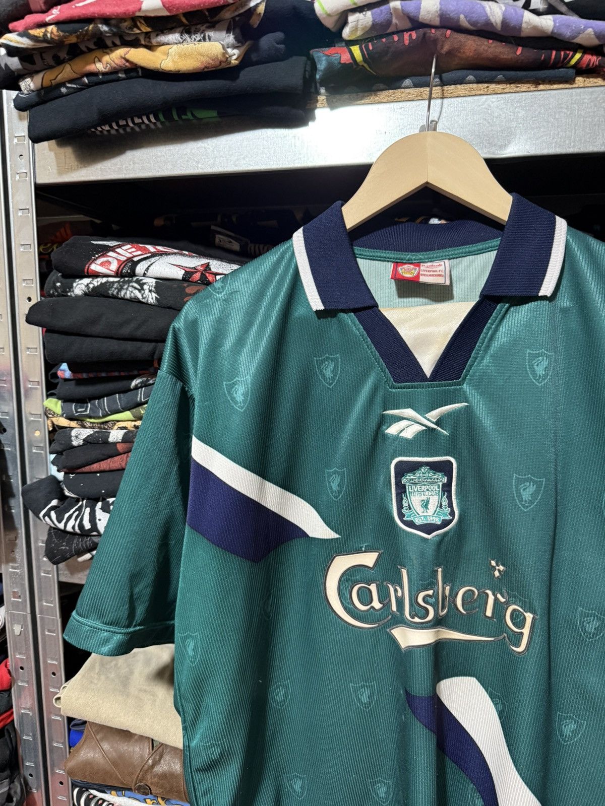 Reebok Reebok Liverpool 1999 2000 2001 Away Soccer Jersey BOOTLEG Size US XL / EU 56 / 4 - 3 Thumbnail