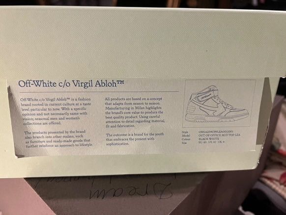 Off-White Off-White out of office high-top Size US 9 / EU 42 - 9 Thumbnail