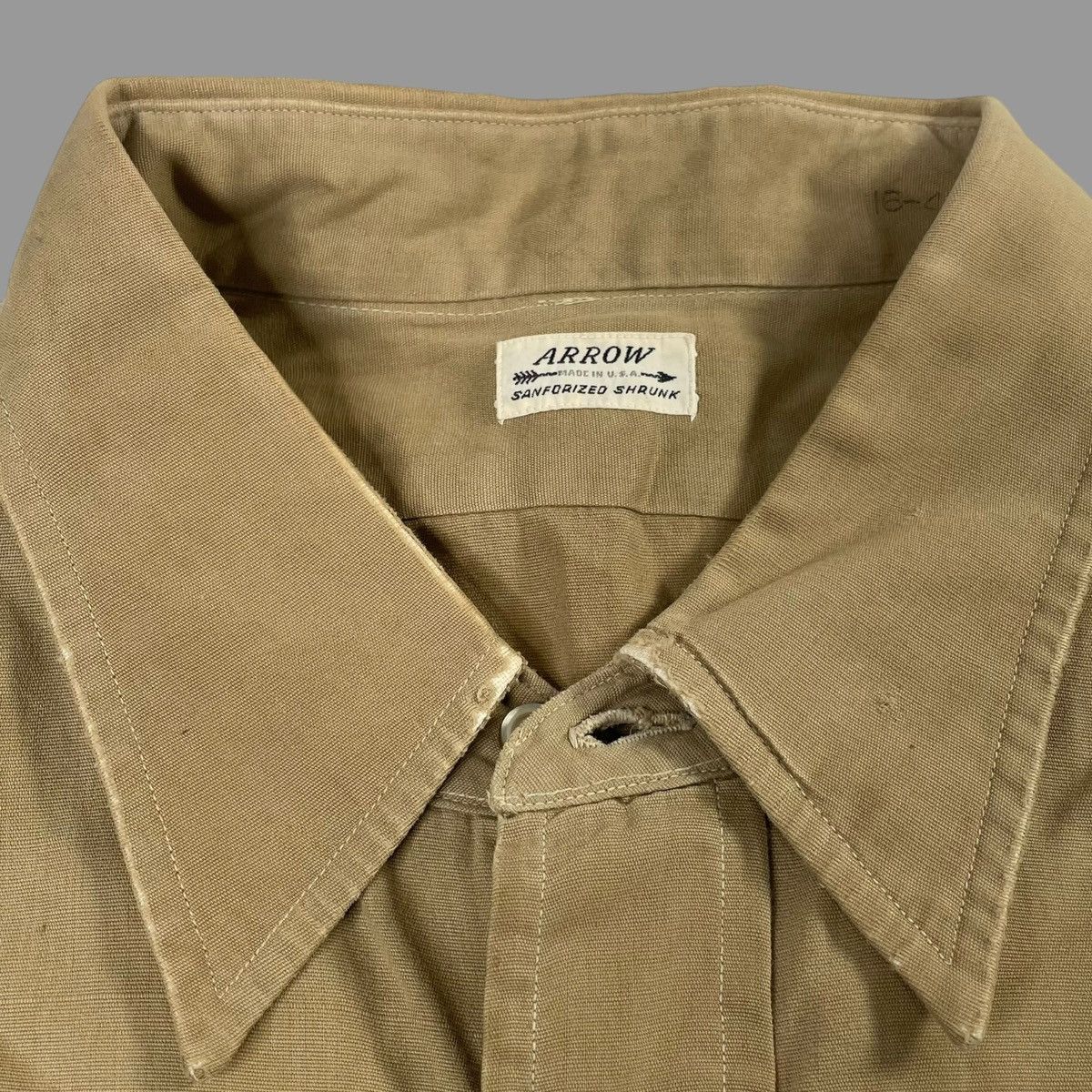 Vintage Vintage 1960s button up military shirt Size US L / EU 52-54 / 3 - 4 Thumbnail