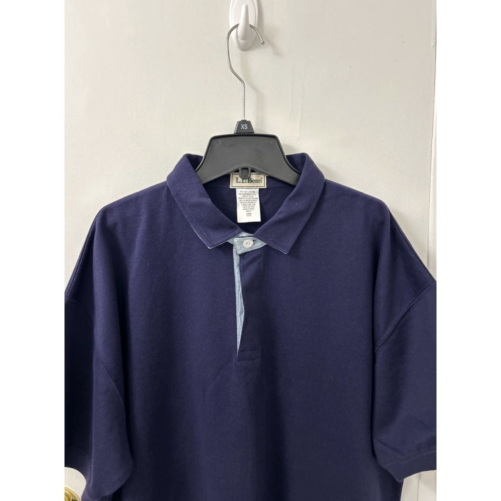 Vintage VINTAGE LL Bean Polo Shirt Mens L Large Purple Blue Rugby Short Sleeve Polo Shirt Mens L Purple Blue Rugby 90s Womens? Size US L / EU 52-54 / 3 - 2 Thumbnail