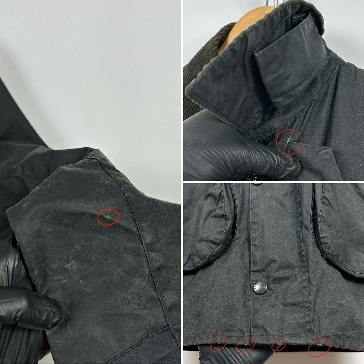 Barbour Vintage Barbour Border Waxed Coat Jacket Made in England Size US S / EU 44-46 / 1 - 23 Thumbnail
