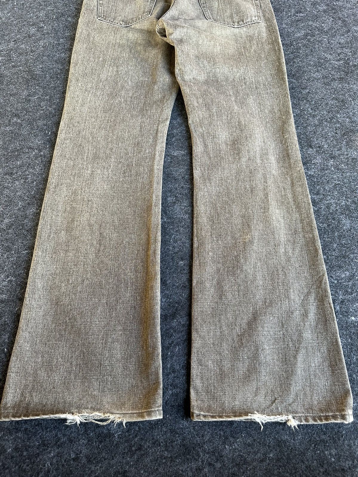 Vintage Vintage Bobson Chessking Flare Nice Faded Brown D502 Size US 33 - 6 Thumbnail