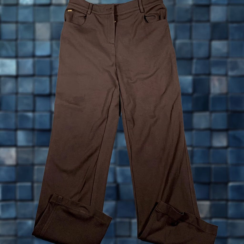 St. John St John Pants Womens 4 Straight Leg Career Trousers Pull On Stretch Classic Size 27" / US 4 / IT 40 - 1 Thumbnail