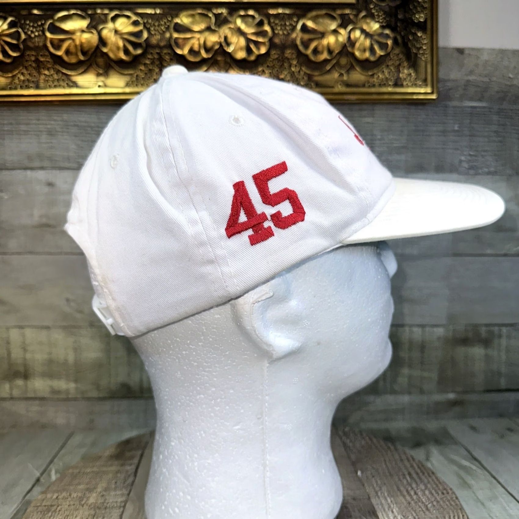 Jordan Brand VINTAGE Jordan snapback hat Y2K white number 45 Size ONE SIZE - 3 Thumbnail