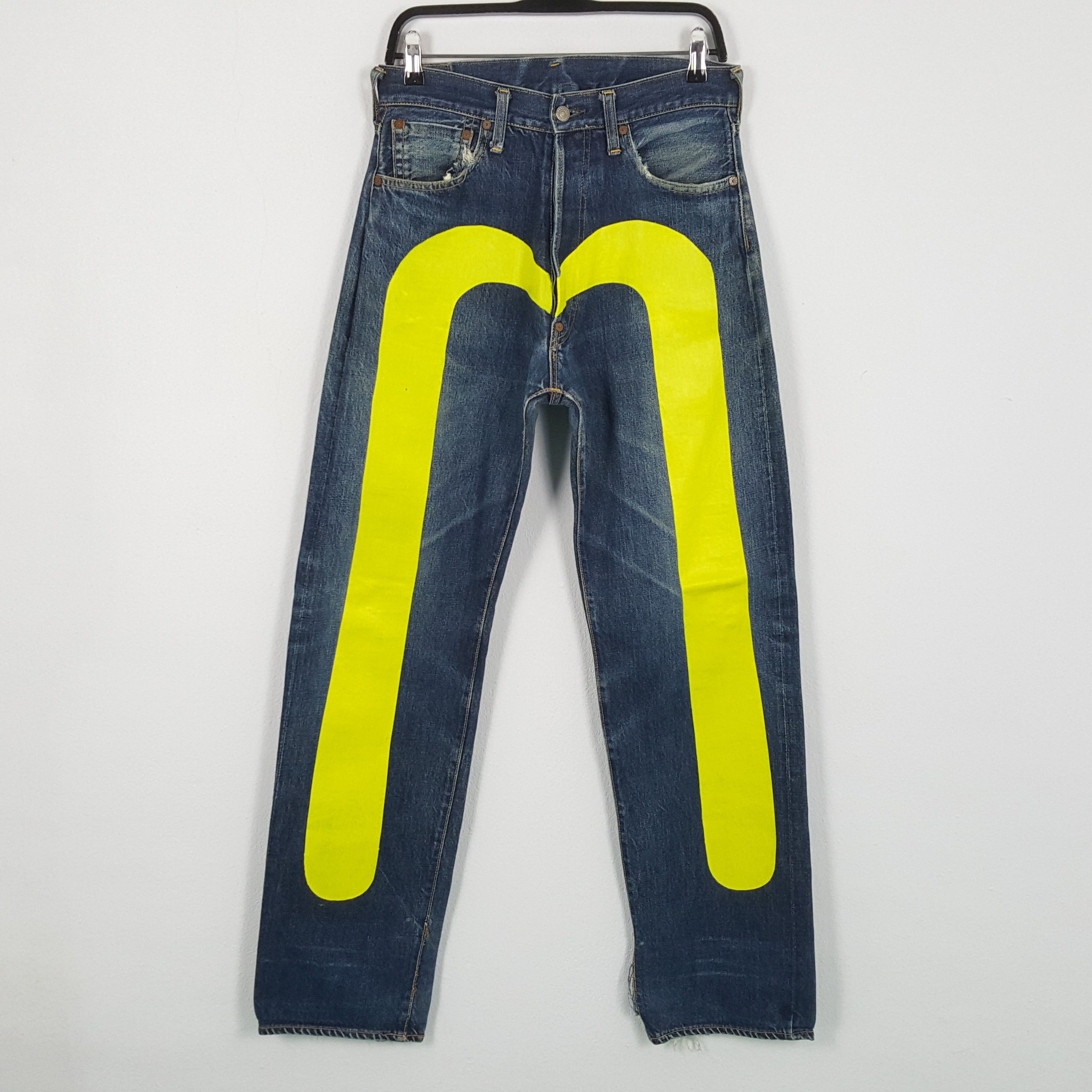 EVIS Japanese Brand Streetwear Custom Daicock Style Jeans