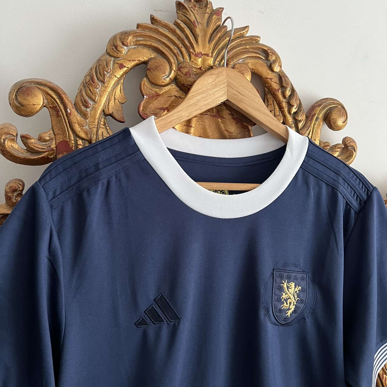 Adidas Scotland Adidas Home Soccer Jersey 150 yrs Blue Size M Size US L / EU 52-54 / 3 - 4 Thumbnail