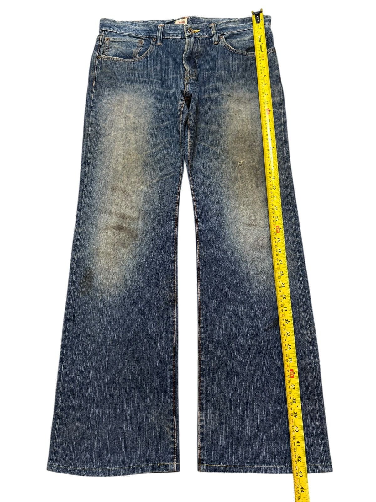 Edwin Vintage 90s Japan Edwin 505 Mud Wash Faded Wide Leg Baggy Size US 36 / EU 52 - 11 Thumbnail