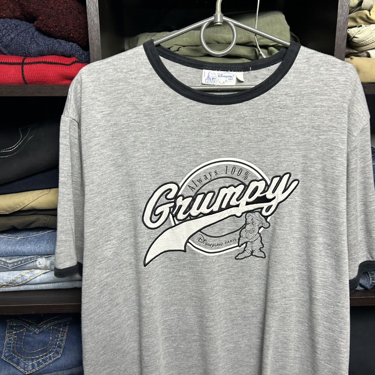 Disney Vintage Disney Grumpy 1990’s cartoon big logo tee size L Size US L / EU 52-54 / 3 - 2 Thumbnail