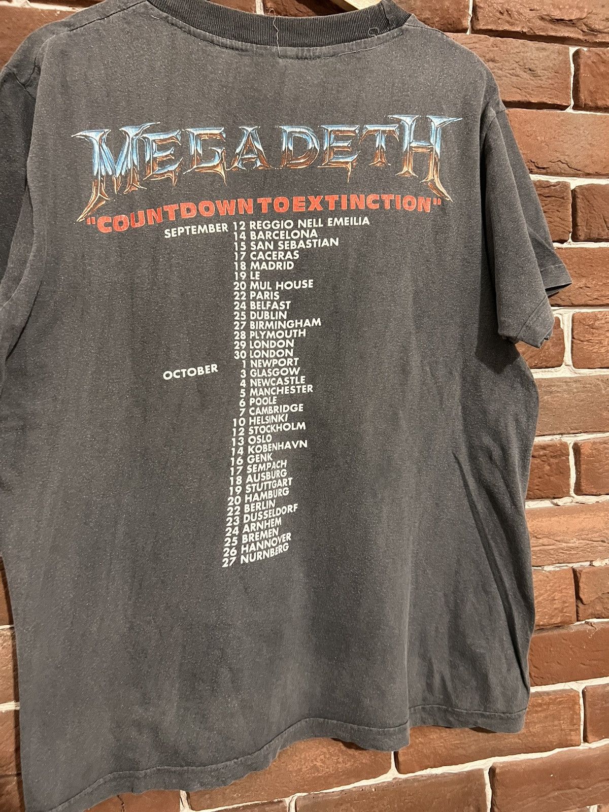 Band Tees Vintage 1992 Megadeth Countdown To Extinction Metal Band Tee Size US L / EU 52-54 / 3 - 7 Thumbnail