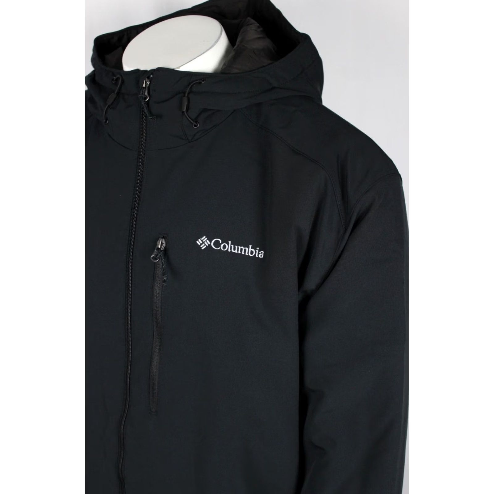 Vintage Columbia Men's Gate Racer II Softshell Jacket Hooded Black 2X Big WS3784 Big & Tall Jacket Mens Hooded Softshell Black WS3784 2X Size US XXL / EU 58 / 5 - 3 Thumbnail