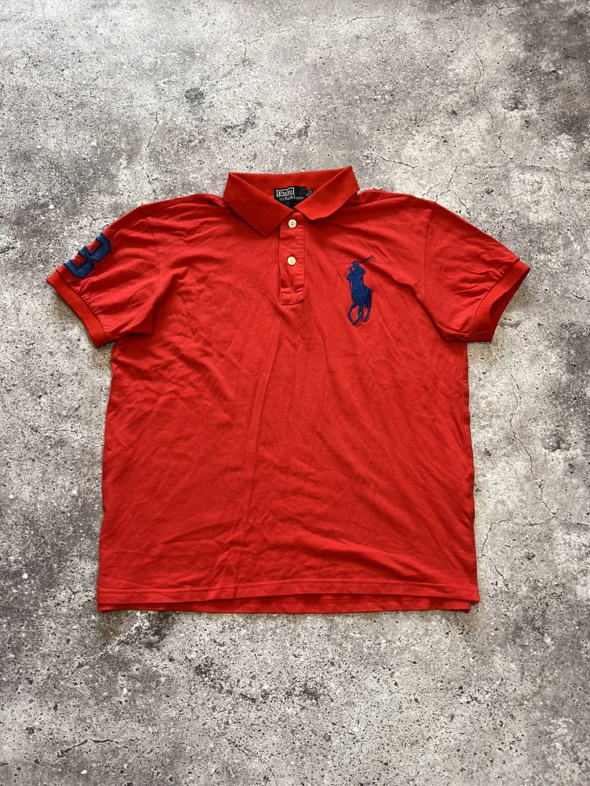 Polo Ralph Lauren × Ralph Lauren Vintage Y2K Polo Ralph Lauren #3 Big Logo Polo T-shirt Size US L / EU 52-54 / 3 - 1 Thumbnail