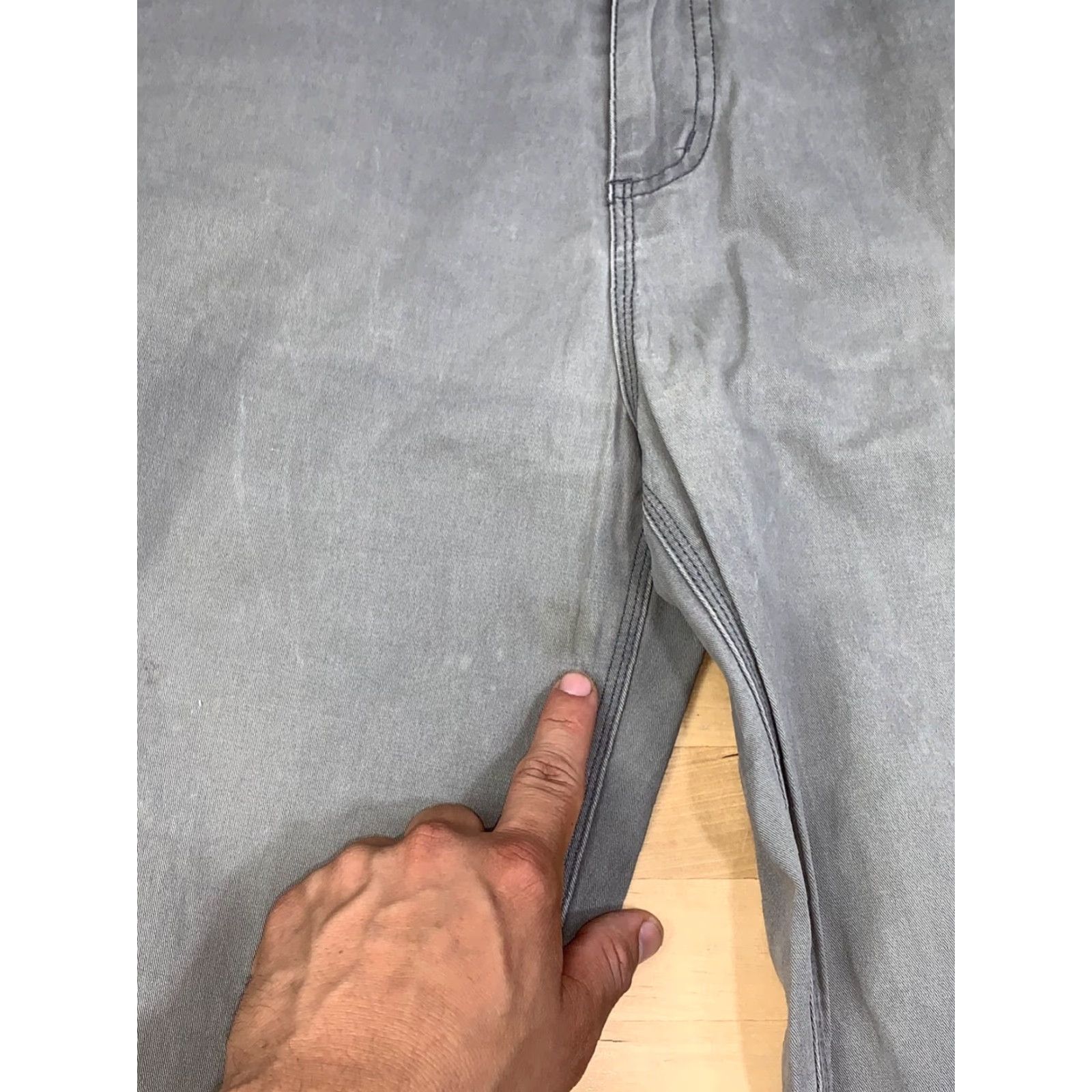 Element Element Pants Skateboarding Men 36x28 Gray Distress Pockets 11955 Size US 36 / EU 52 - 5 Thumbnail