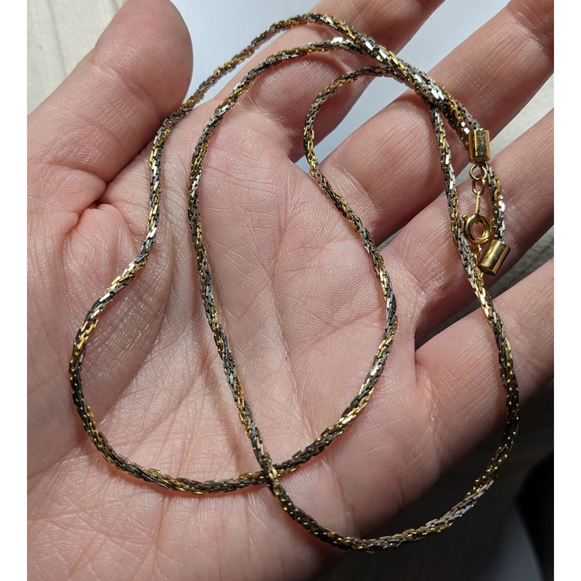 Other Gold & Silver Tone Twist Rope Chain Necklace Size ONE SIZE - 3 Thumbnail