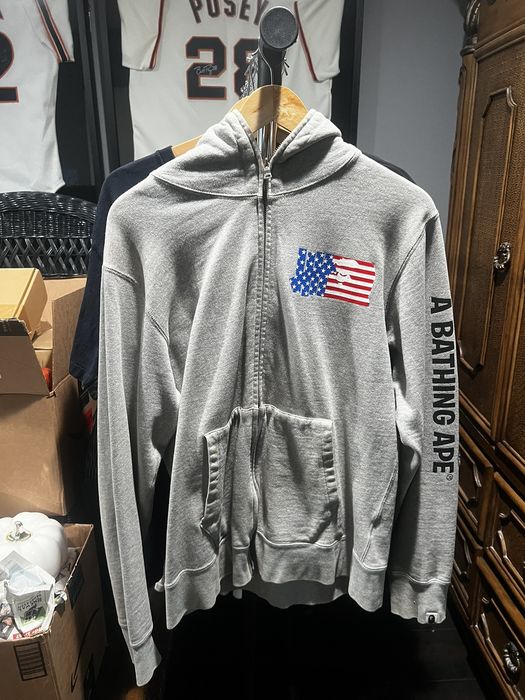 Bape Bape x Undefeated Full Zip Hoodie | Grailed