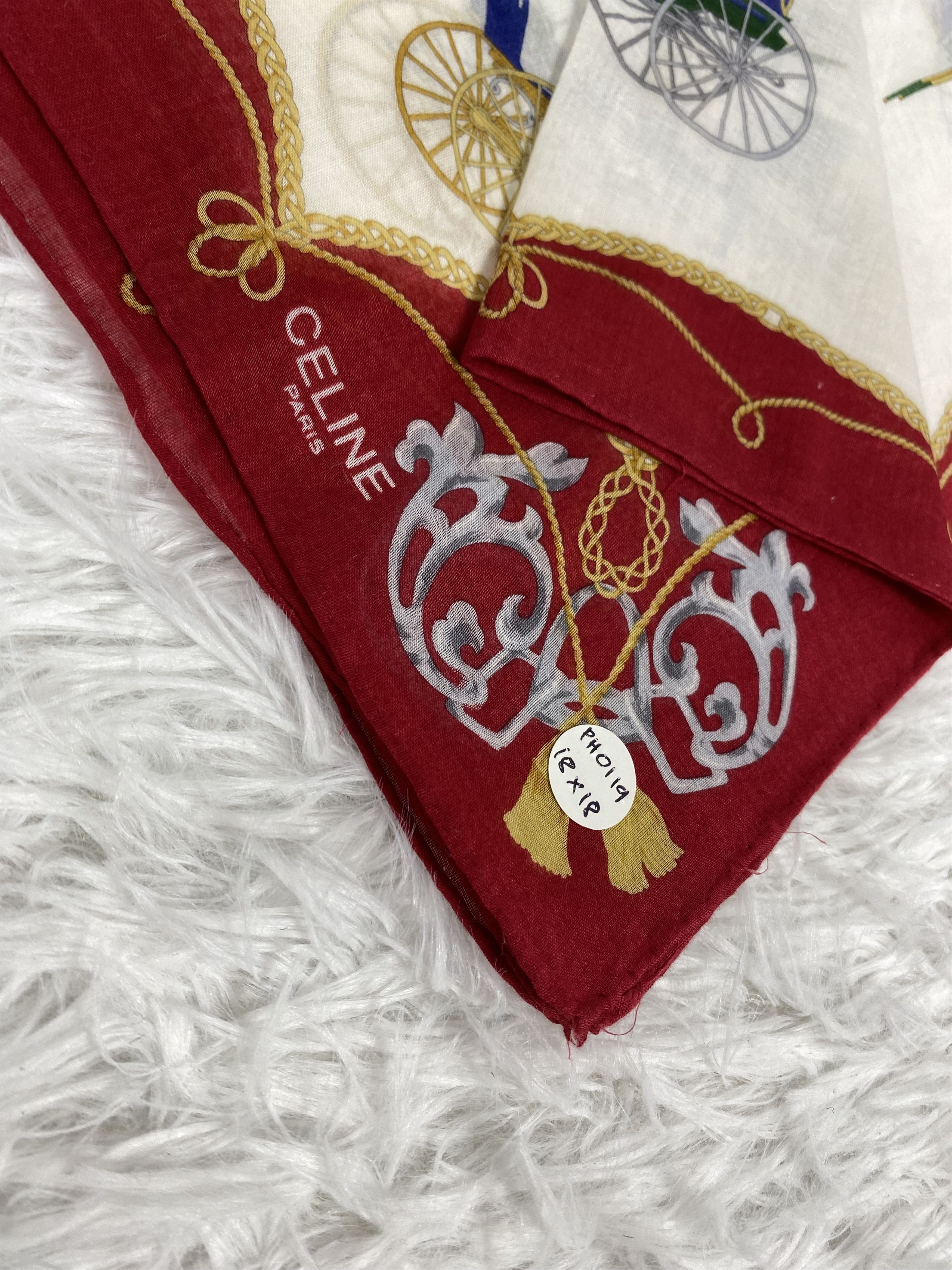 Celine Vintage Celine Handkerchief PH0119 Size ONE SIZE - 2 Thumbnail
