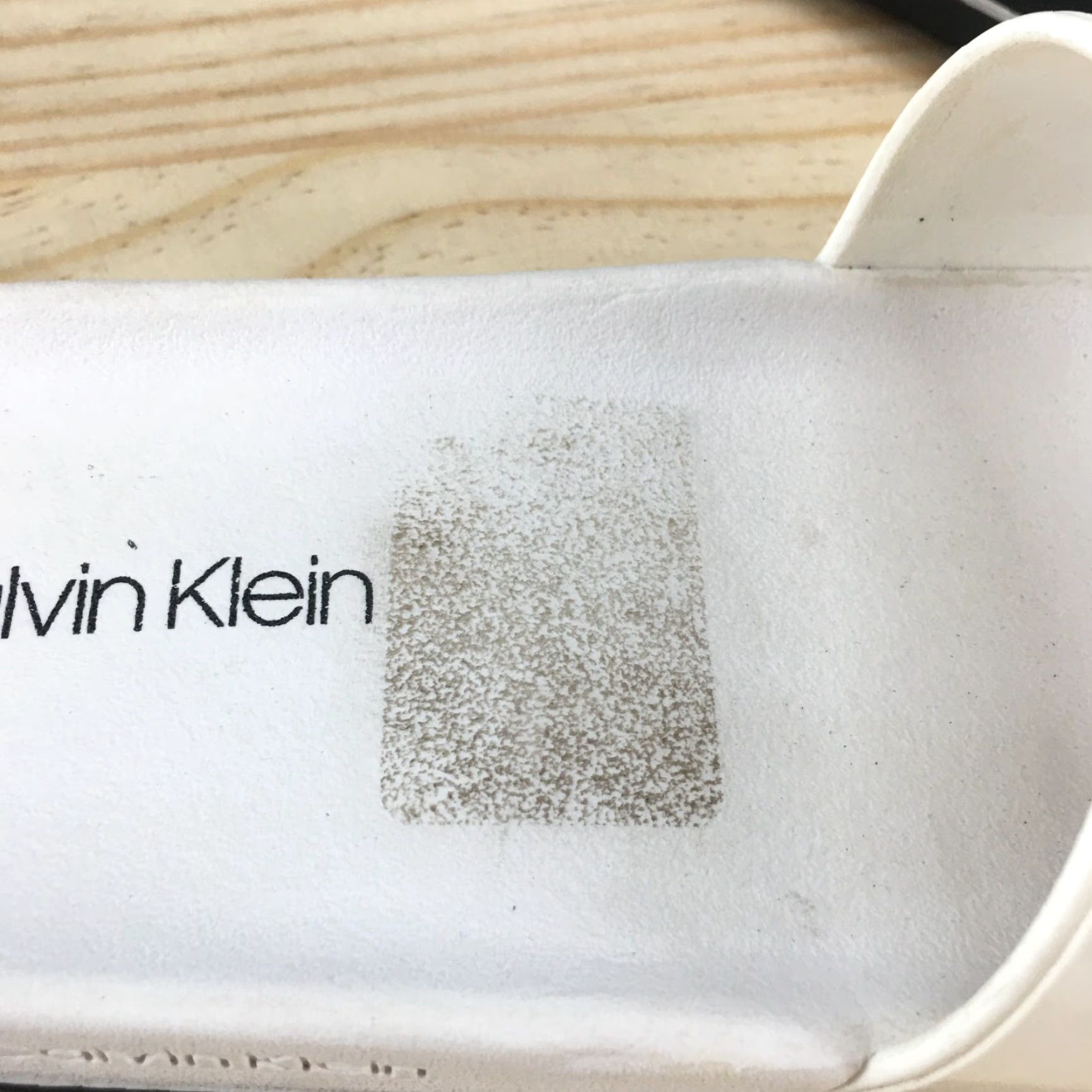 Calvin Klein Calvin Klein Sandals Womens 8 M Brecken Slide White Faux Leather Slip On Comfort Shoes Size US 8 / IT 38 - 5 Thumbnail