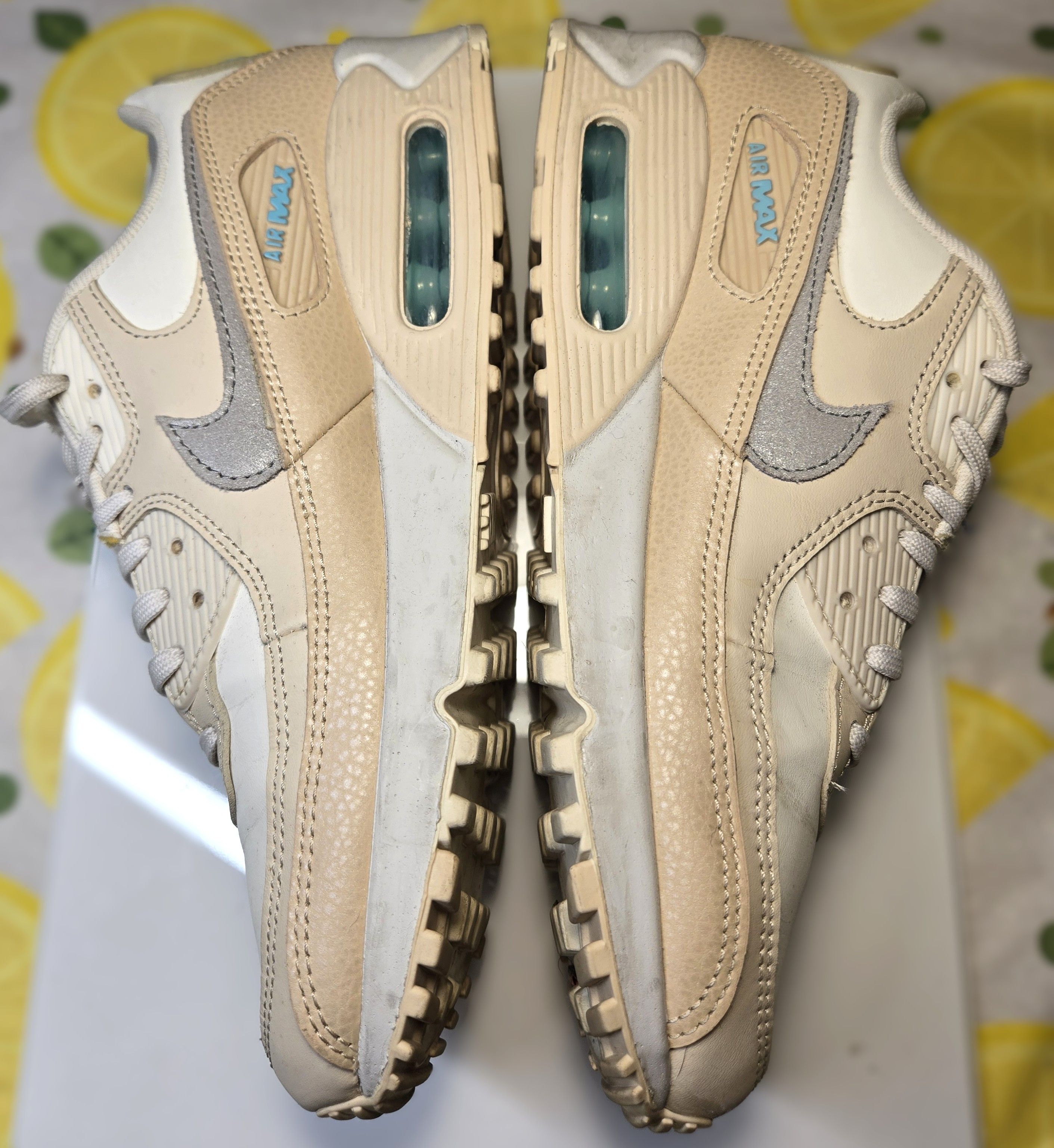Nike Wmns Air Max 90 Premium 'Particle Beige' Size US 8 / IT 38 - 6 Thumbnail