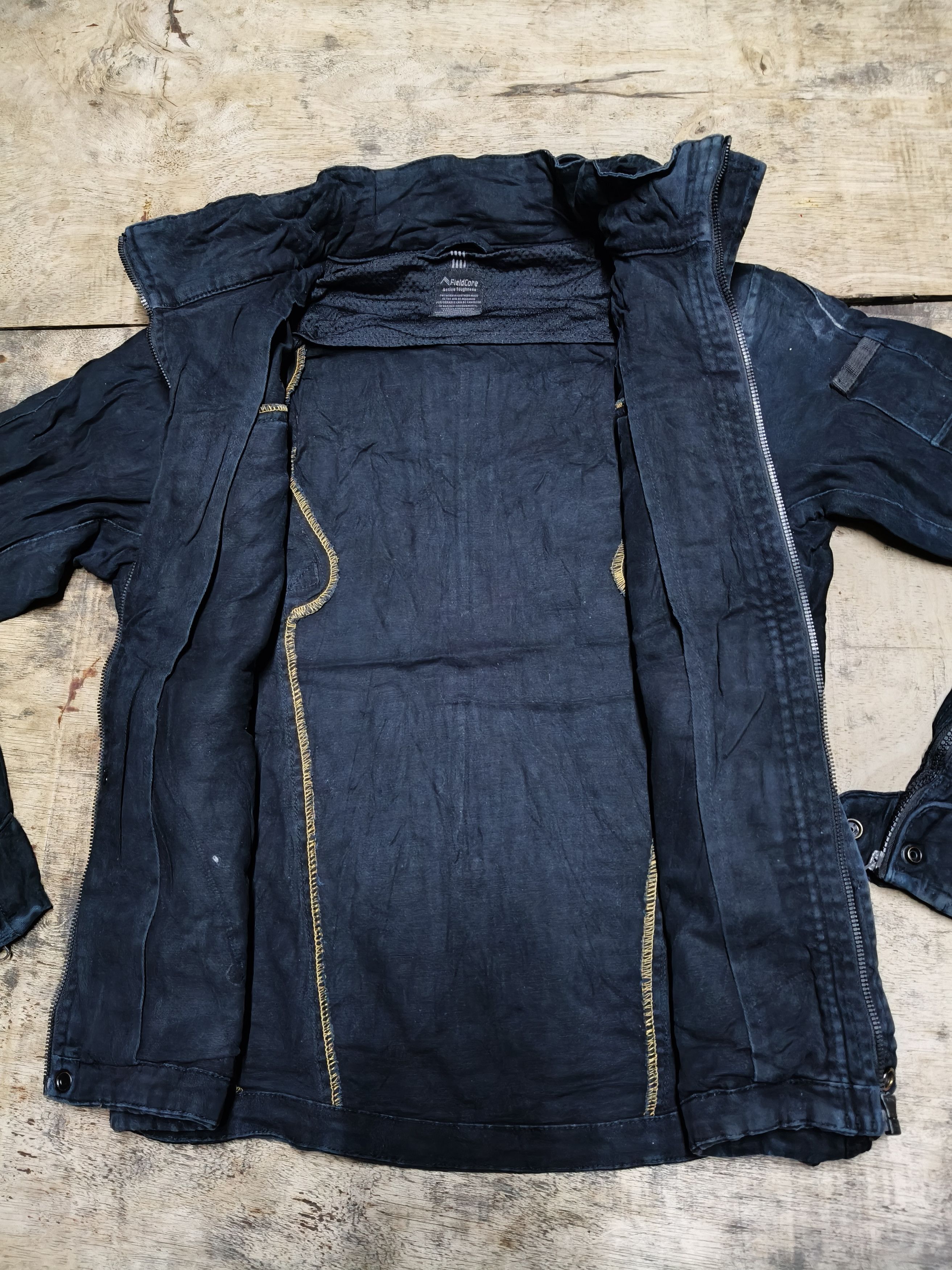 Japanese Brand Fieldcore Denim Stretch Jacket Size US L / EU 52-54 / 3 - 8 Thumbnail