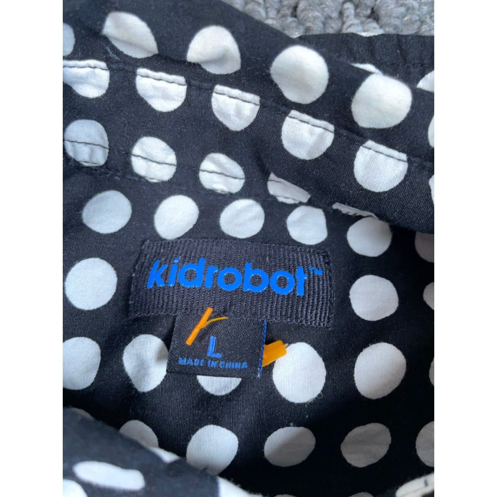 Vintage Kidrobot Shirt Adult Medium Black White Polka Dot Button Down Collar Cotton Mens Size US M / EU 48-50 / 2 - 3 Thumbnail