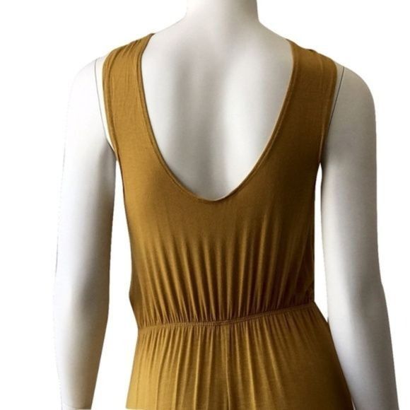 Other Elegant Gold Halter Neck Maxi Dress Soft Flowing Size S / US 4 / IT 40 - 5 Thumbnail