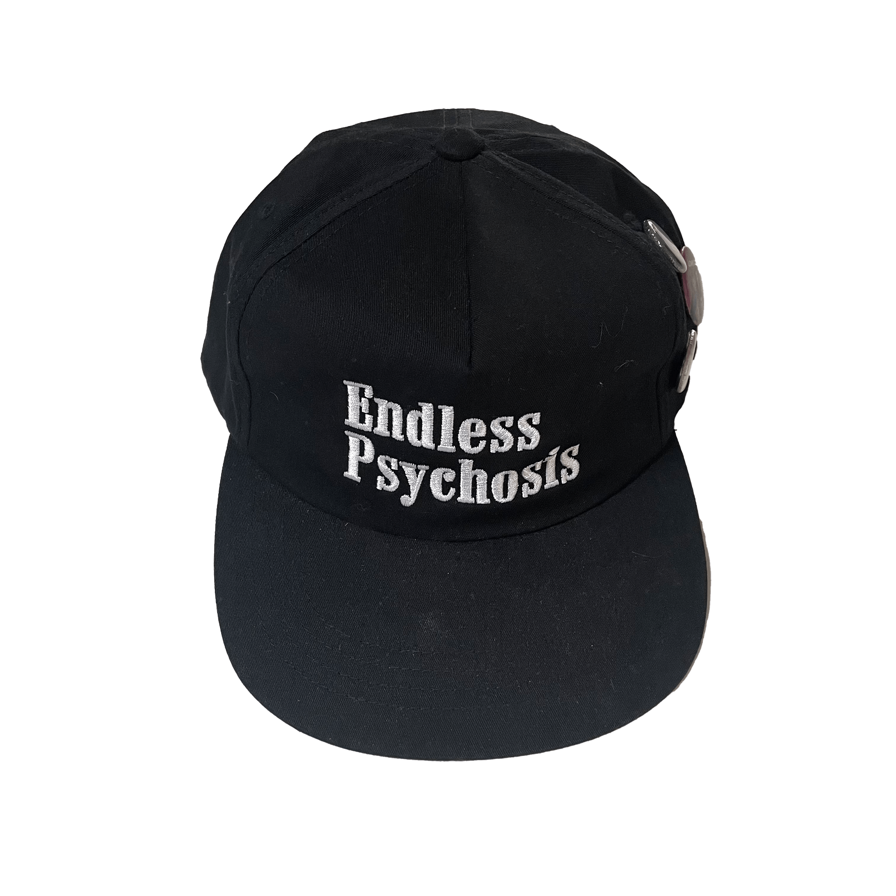image of ★ Endless Psychosis, 5 Panel Hat + Pins in Black, Men's