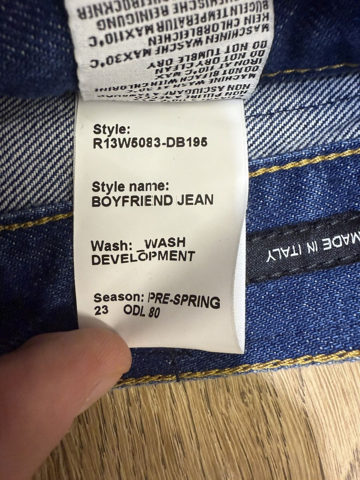 R13 R13 Boyfriend Jean Size 27" / US 4 / IT 40 - 7 Thumbnail