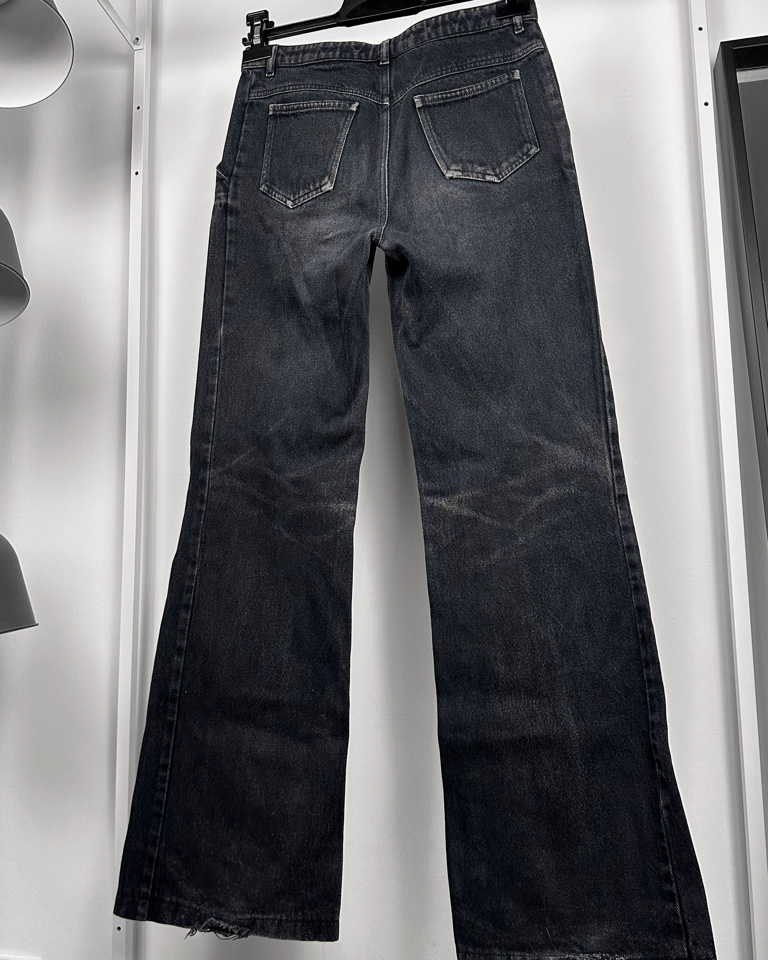 Balenciaga Balenciaga Paris Bleached Flared Denim Size US 27 - 6 Thumbnail