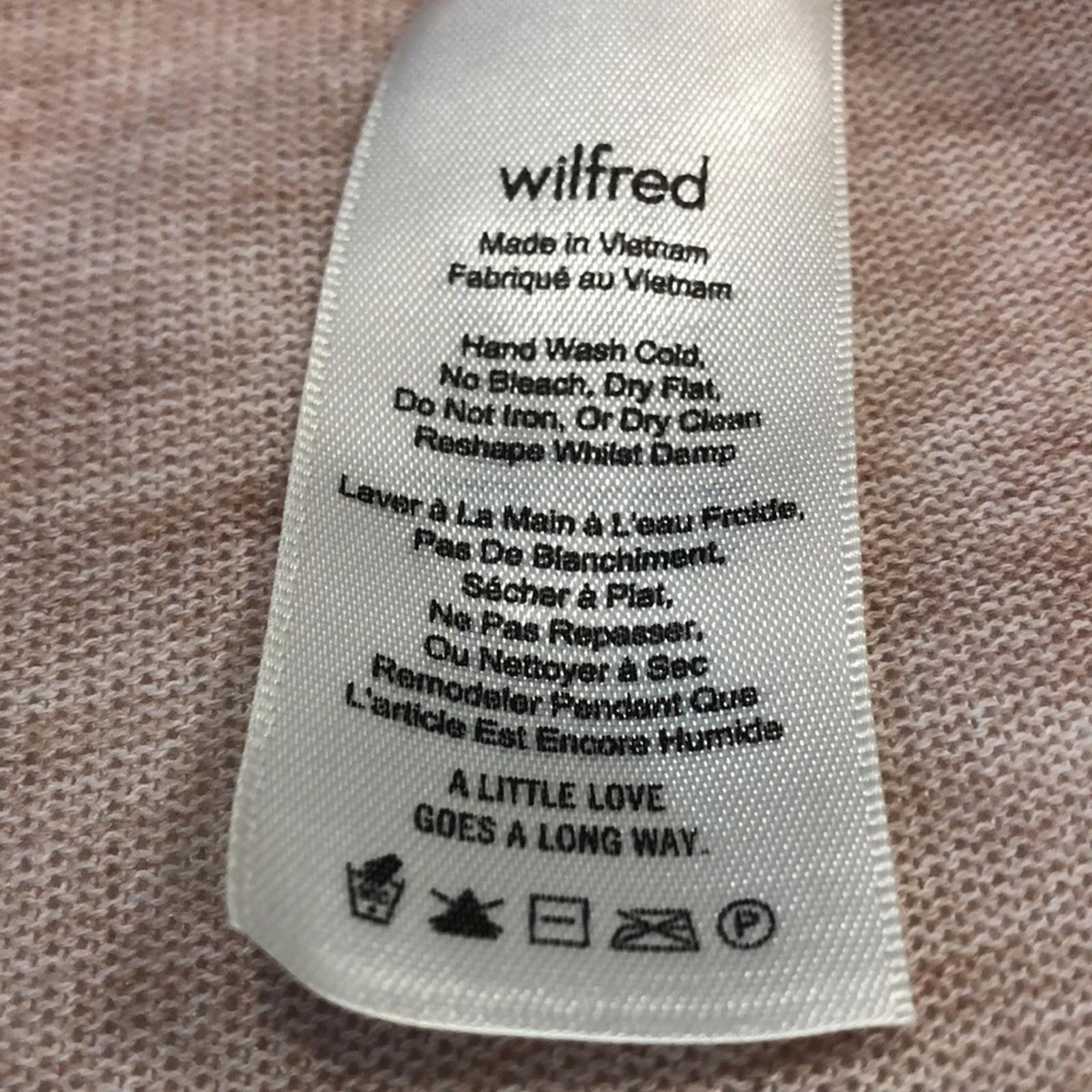Other Wilfred Soft pink & Beige V Neck Sweater long sleeve SZ XS Size XS / US 0-2 / IT 36-38 - 10 Thumbnail