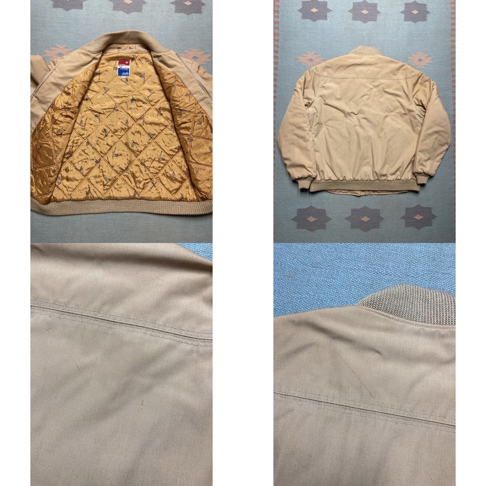 Catalina VINTAGE Catalina varsity jacket bomber quilted insulated beige Long 44 Large L Men Coat/Jacket Size US L / EU 52-54 / 3 - 8 Thumbnail